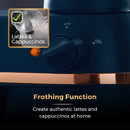 Tower Cavaletto 800W 4 Cup Espresso Machine - Midnight Blue