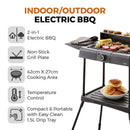 Tower Standing Electric BBQ Grill - Black