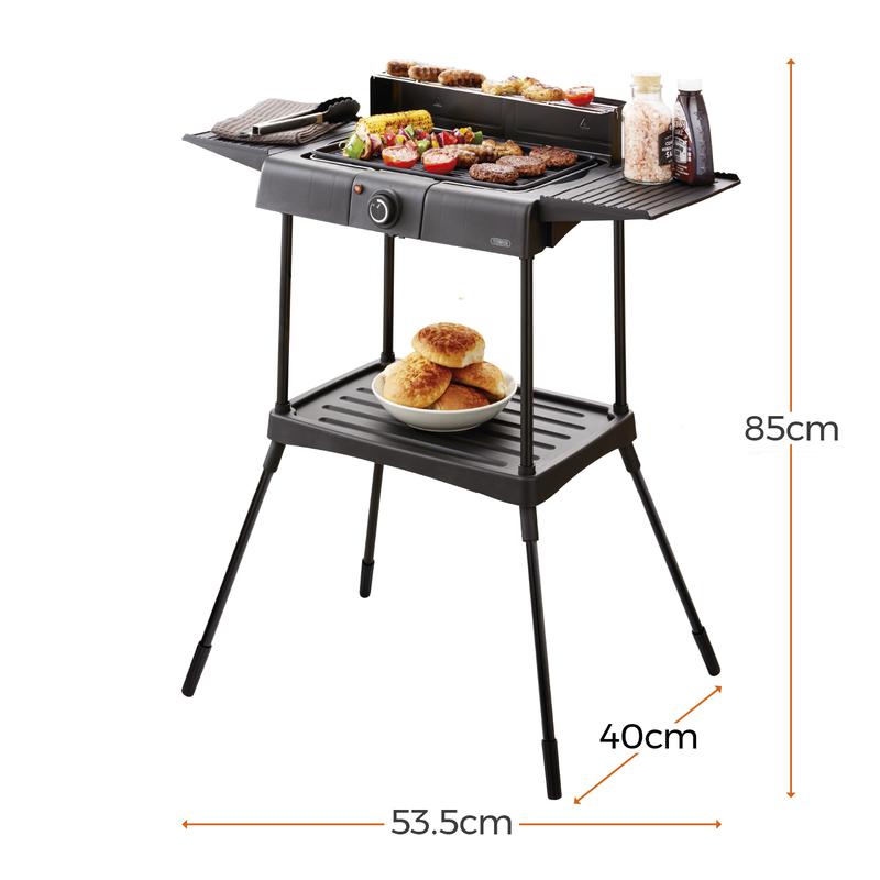 Tower Standing Electric BBQ Grill - Black