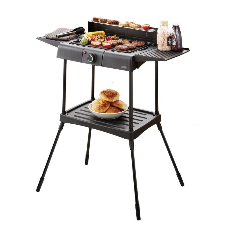 Tower Standing Electric BBQ Grill - Black