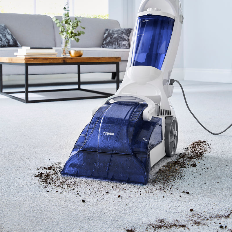 Tower T146000 600W Upright Lightweight Home Carpet Washer Cleaner Cleaning