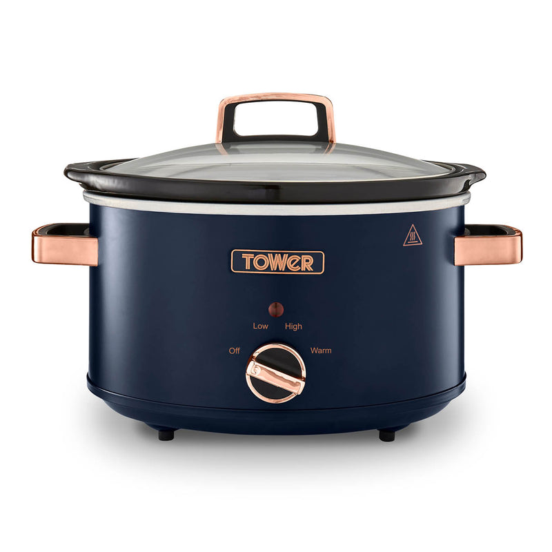 Tower Cavaletto 3.5 Litre Slow Cooker - Midnight Blue