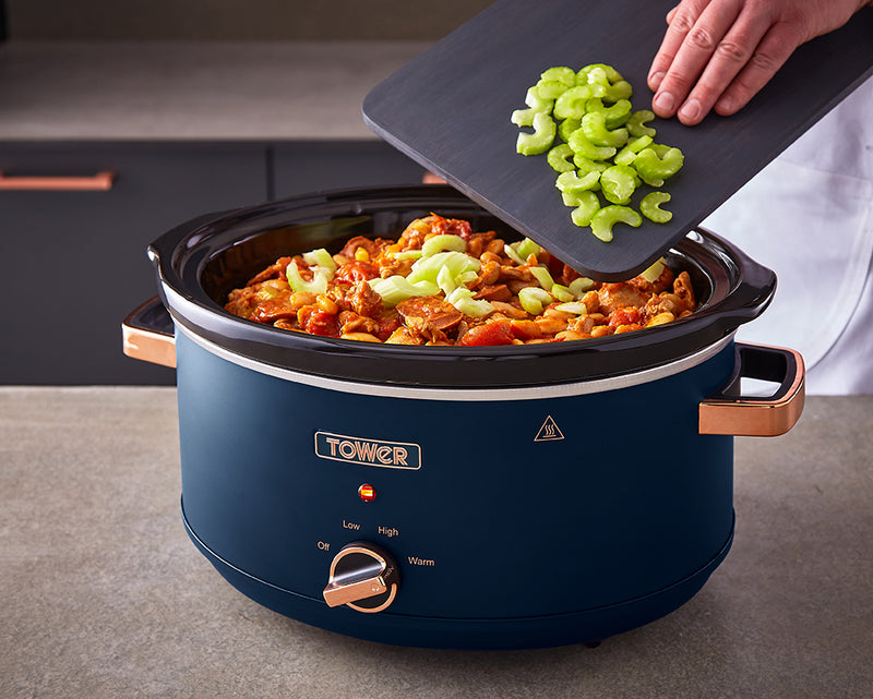 Tower Cavaletto 6.5L Slow Cooker - Midnight Blue