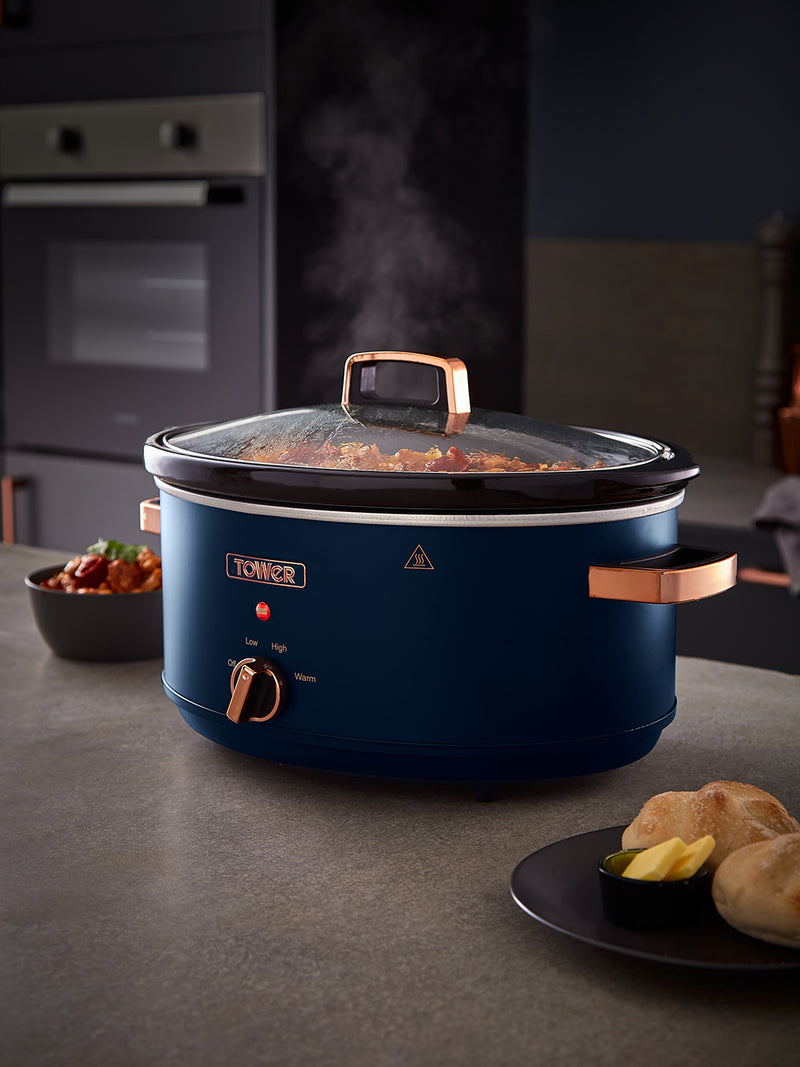 Tower Cavaletto 6.5L Slow Cooker - Midnight Blue