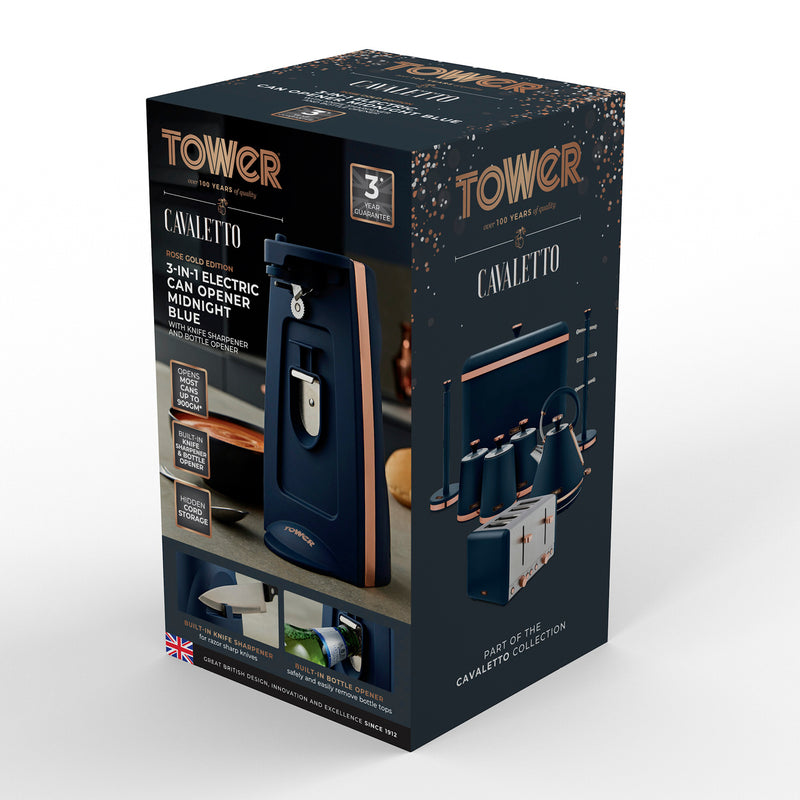 Tower Cavaletto 3 in 1 Can Opener - Midnight Blue