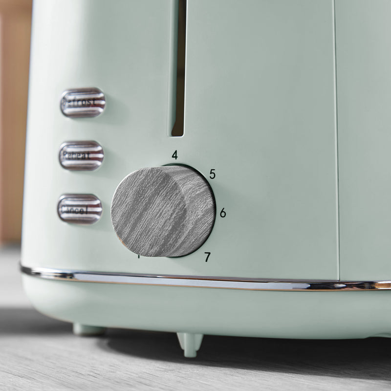 Tower Scandi 2 Slice Toaster - Pastel Green