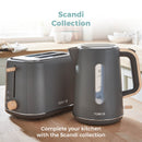 Tower Scandi 2 Slice Toaster - Grey