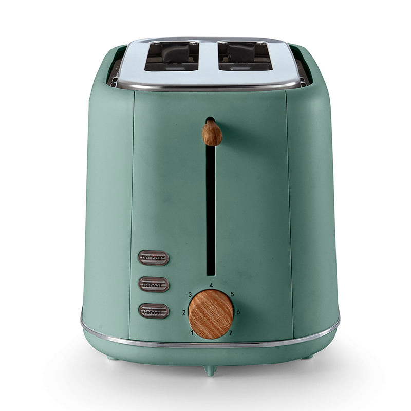 Tower Scandi 2 Slice Toaster - Jade Green