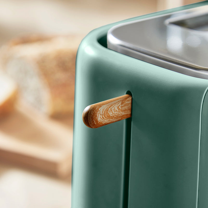 Tower Scandi 2 Slice Toaster - Jade Green