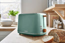 Tower Scandi 2 Slice Toaster - Jade Green