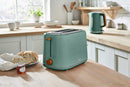 Tower Scandi 2 Slice Toaster - Jade Green