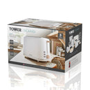Tower Scandi 2 Slice Toaster - White