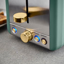 Tower Cavaletto 2 Slice Stainless Steel Toaster - Jade Green