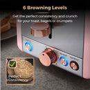 Tower Cavaletto 2 Slice Stainless Steel Toaster - Pink