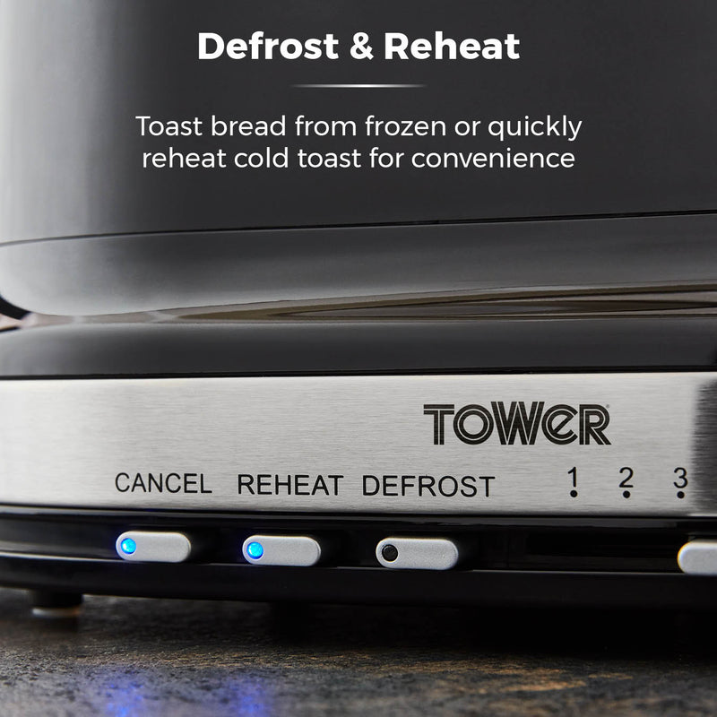 Tower Belle Collection 2 Slice Toaster - Black