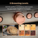 Tower Cavaletto 4 Slice Stainless Steel Toaster - Black