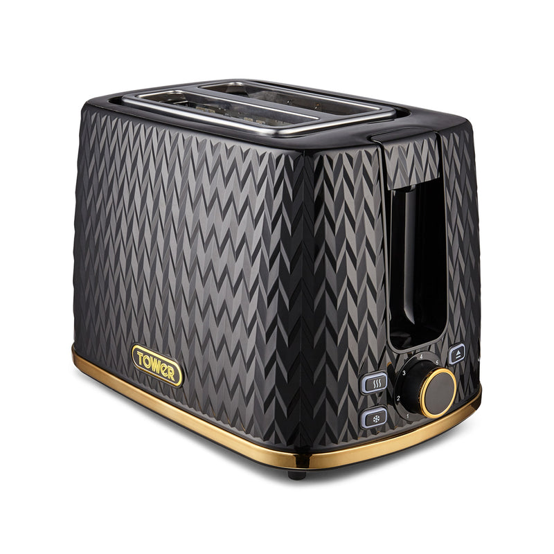 Tower Empire 2 Slice Toaster - Black