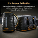 Tower Empire 4 Slice Toaster - Black