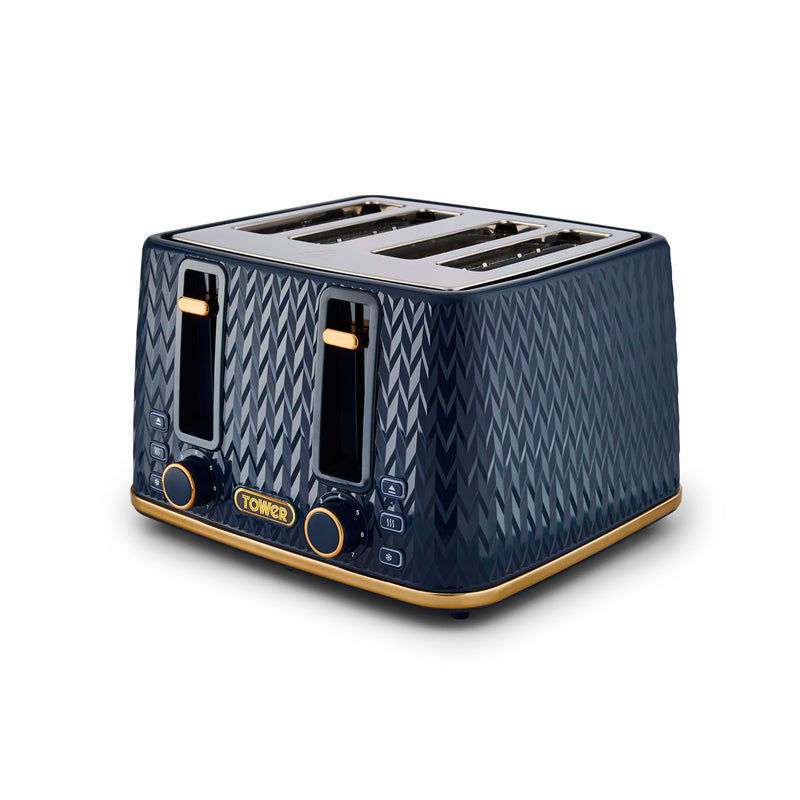 Tower Empire 4 Slice Toaster - Midnight Blue