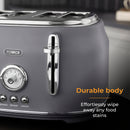 Tower Renaisance 4 Slice Toaster - Grey