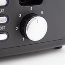 Tower Ash 2 Slice Toaster - Black