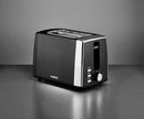 Tower Ash 2 Slice Toaster - Black
