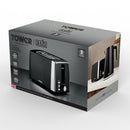 Tower Ash 2 Slice Toaster - Black