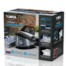 Tower 2700W Ceramic Solepate Steam Generator - Black