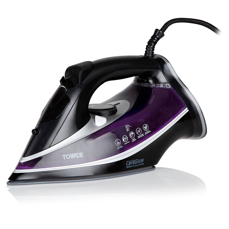 Tower CeraGlide Speed Iron 3100W Ultra  - Black / Rose Gold