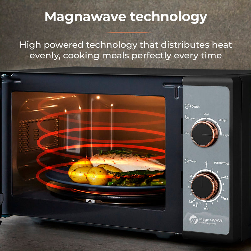 Tower Cavaletto 20L Manual Microwave - Black