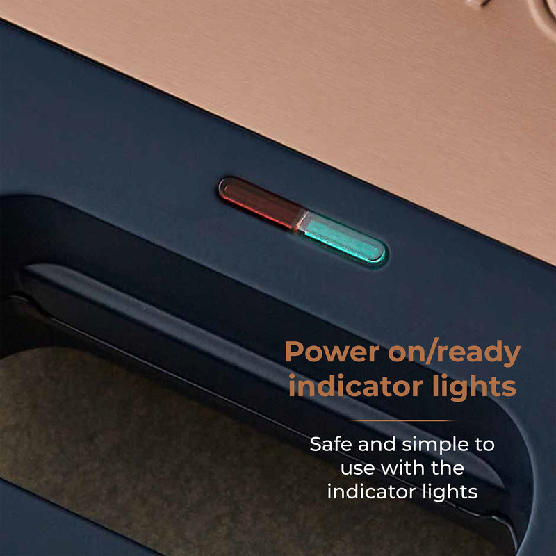 Tower Cavaletto 900W Sandwich Maker - Midnight Blue