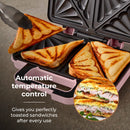 Tower Cavaletto 900W Sandwich Maker - Pink
