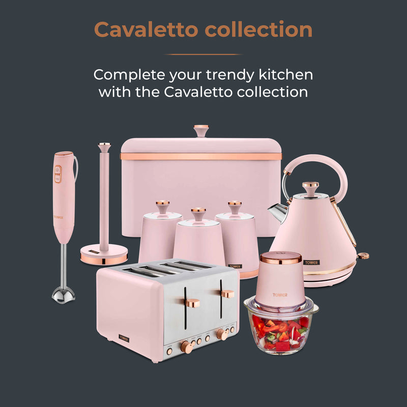 Tower Cavaletto 900W Sandwich Maker - Pink