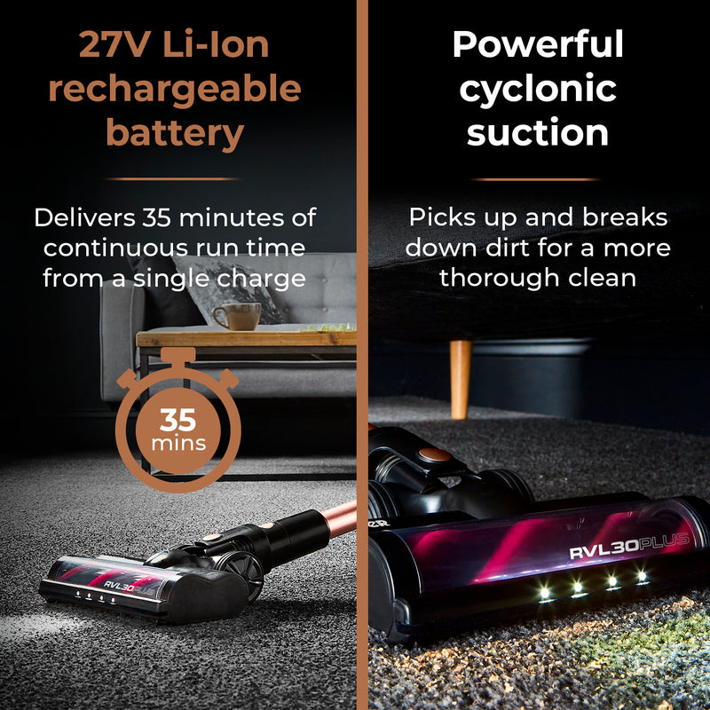 Tower VL30 Plus 22.2V Cordless 3-IN-1 DC Vacuum Cleaner - Rose Gold