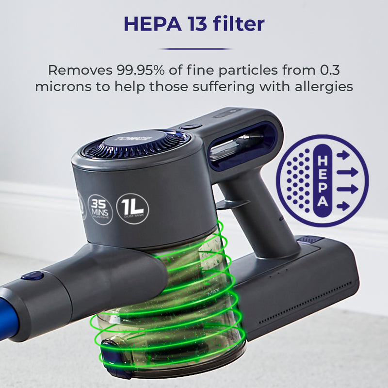 Tower VL40 Pro Pet 22.2V Cordless 3-IN-1 DC Vacuum Cleaner - Blue