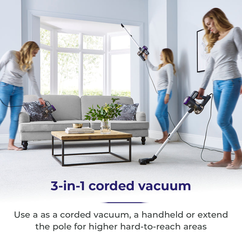 Tower XEC20 Plus 600W Corded 3-in-1 Vacuum Cleaner - Blue