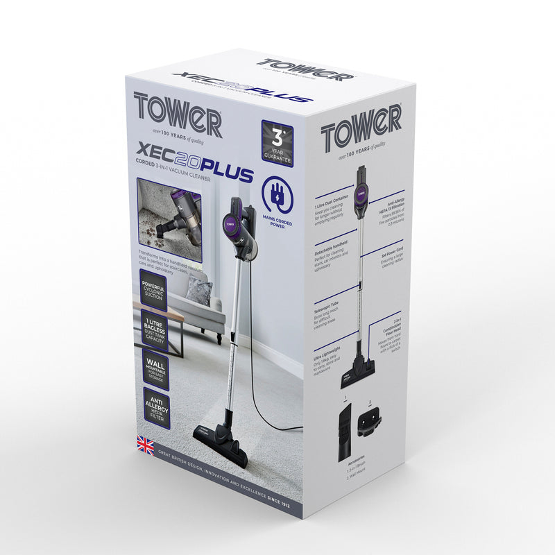 Tower XEC20 3-in-1 Corded Vacuum Cleaner