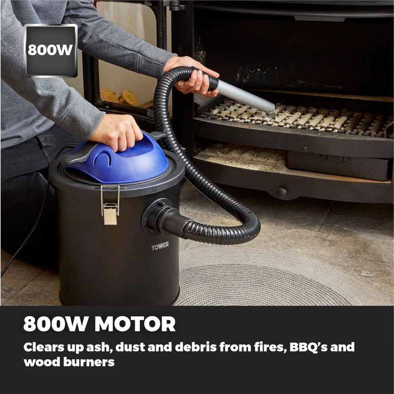 Tower TAV10 800W Ash Vacuum Cleaner Washington - Blue