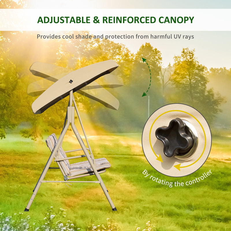 Outsunny 3 Seater Swing Bench