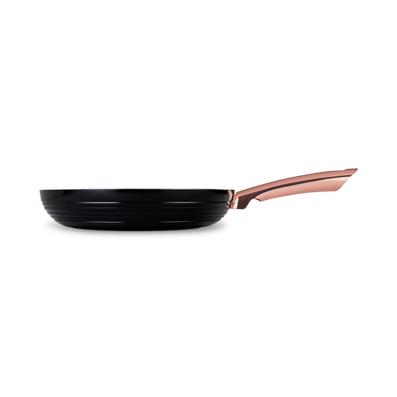 Tower Linear Rose Gold 5 Piece Pan Set - Black