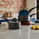 Tower Cerasure 3 Piece Saucepan Set Graphite - Grey