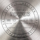 Tower Essentials 24cm Stainless Steel Casserole Pan - Silver