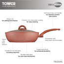 Tower Cerastone 28cm Multi Pan - Rose Pink