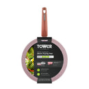 Tower Cerastone Forged Frying Pan - Rose Pink