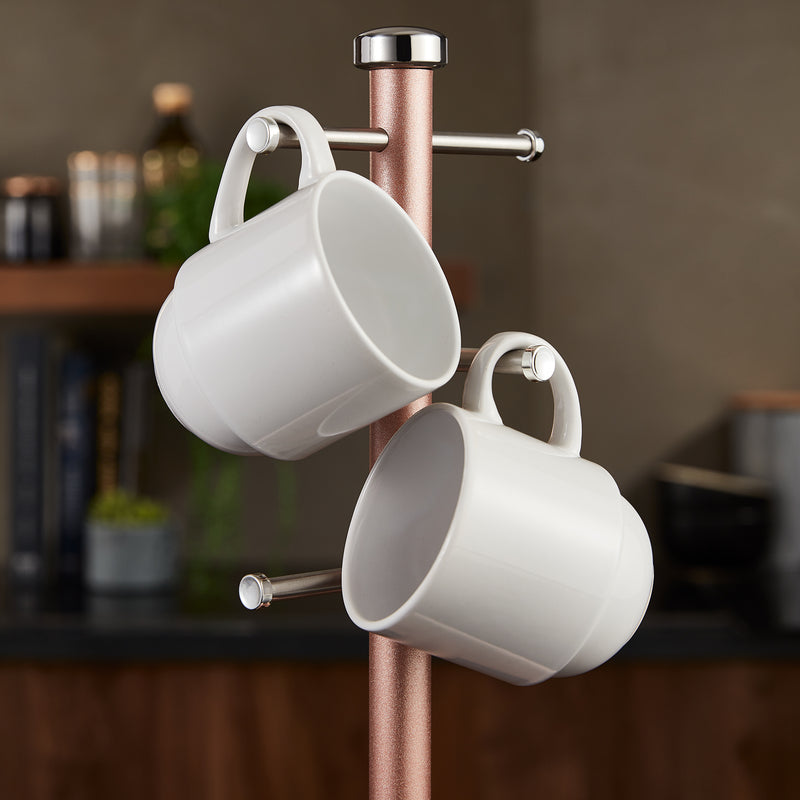 Tower Glitz 6 Cup Mug Tree - Blush Pink