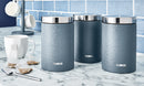 Tower Ice Diamond Set of 3 Canisters - Blue