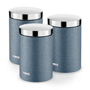 Tower Ice Diamond Set of 3 Canisters - Blue