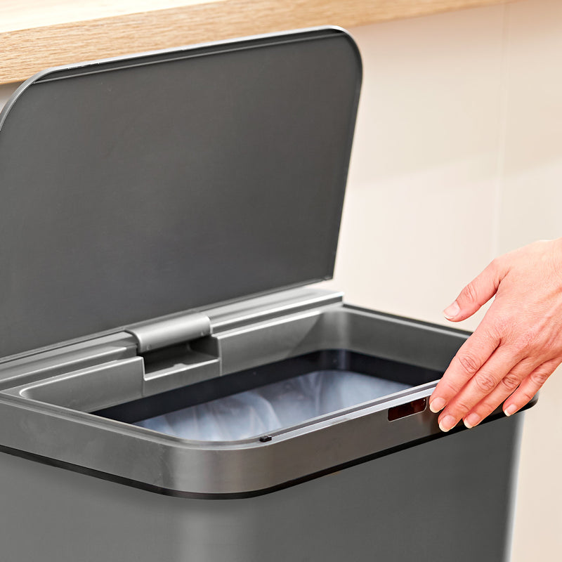 Tower Rectangular Sensor Bin 50L Grey