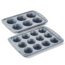 Tower Cerasure 2 Piece Muffin Tray - Grey