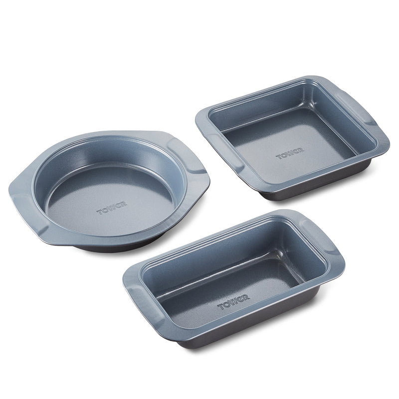 Tower Cerasure 3 Piece Baking Tray - Grey